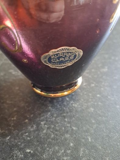 Pair of vintage Murano glass vases