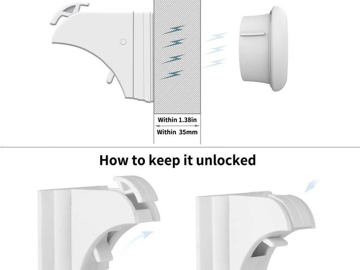 Child & Baby Safety Proof Magnetic Cupboard Locks (10 Locks + 2 Keys), No Screws or Drilling, Protect Your Kids & Toddlers, Bonus Instruction Video
