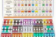 Fuse Kit, Includes 60 Mini Blade Fuses, 60 Standard Automotive Fuses, 60 Micro Fuses, and 1 Fuse Puller. Suitable for Cars, RVs, Trucks, and Motorcycles