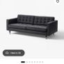 Ikea landskrona 2 Seater & 3 Seater Sofa Set Black Image 2
