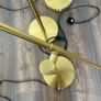 Pair of Contemporary gold table desk floor lights set of 2 Image 5