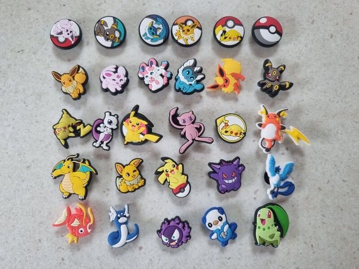 Pokemon Shoe Charms