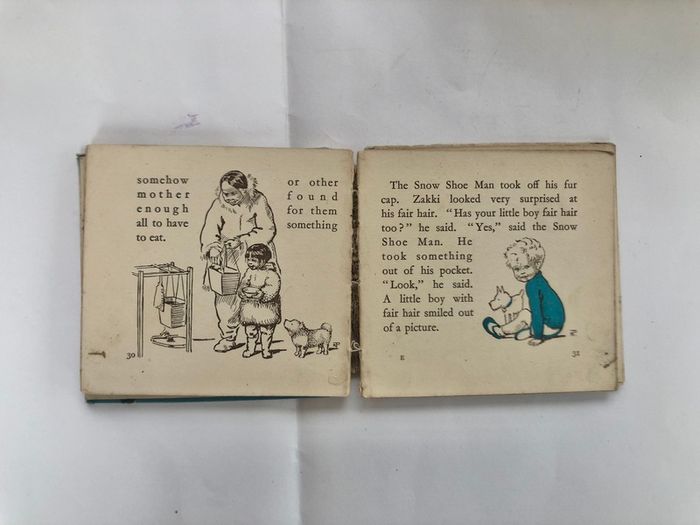 Antique Book  Zakki And A Puppy