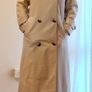 Stradivarius Faux Leather Ivory Trench Coat - Size S, but fits mine M/L (EU 36-38) Image 9
