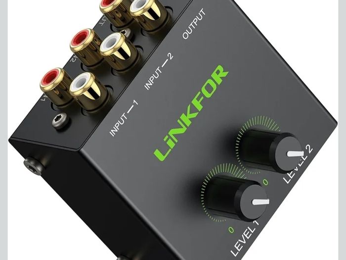 LiNKFOR Passive RCA Audio Mixer