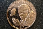 Silver Papal Visit Commerative Coin