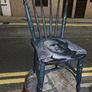 Hand painted Chair of rugby player JOHN THE BULL HAYES Image 4