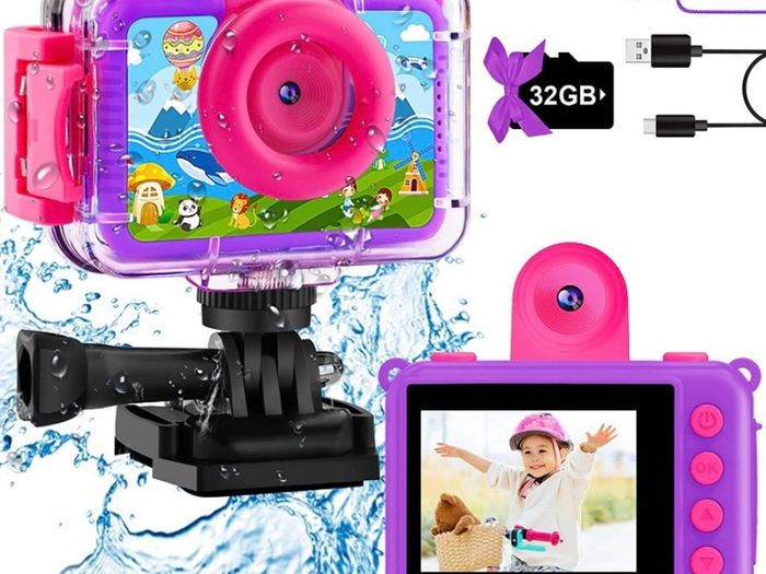Kids Underwater Camera Boys - Kids Video Camera Waterproof 1080P HD Children Camcorder Digital Camera for Boy Holidays Birthday Toys Gifts MULTIPLE COLOURS AVAILABLE, SEE PHOTOS (FREE POSTge)