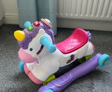Unicorn ride on with lights and sounds