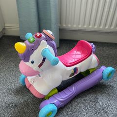 Unicorn ride on with lights and sounds
