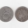1x1887, and 1x1916, 1/-, 92.5% Silver coins (no 341) Image 2