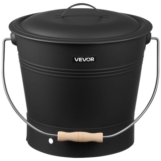 Fireplace Ash Bucket Set 9.8L with Lid