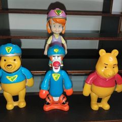 Rare Mattel Disney 2008 Darby Pooh Tigger Figures 8-9cm My Friends Tigger & Winnie The Pooh