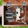 Antiques  Oak Telephone Box, Bell Set Image 10
