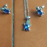 New turtle necklace/ear ring set. Image 2