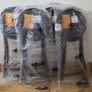 Four Black Folding Metal Stool Image 5
