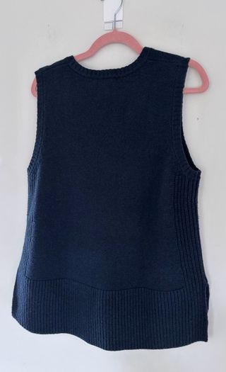 Seasalt Cornwall blue wool vest