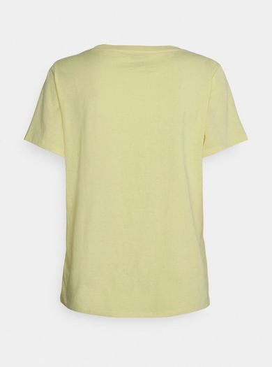 Original Wrangler tshirt yellow/lemon woman's short sleeve cotton tee shirt size L