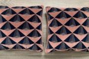 Paoletti Pair Feather Filled Square Cushion 45cm