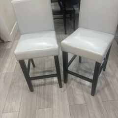 2 Grey Breakfast Bar Stools