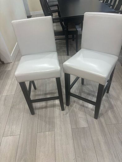 2 Grey Breakfast Bar Stools