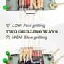 34 x 23 cm Foldable Portable Charcoal Grill, Small Camping Barbecue Charcoal, Picnic Grill, BBQ Grill for Outdoor, Suitable for Gardens, Beaches, Lawns and Table Tops, Green Image 8