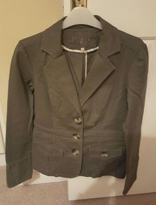 John Rocha khaki green jacket size 10