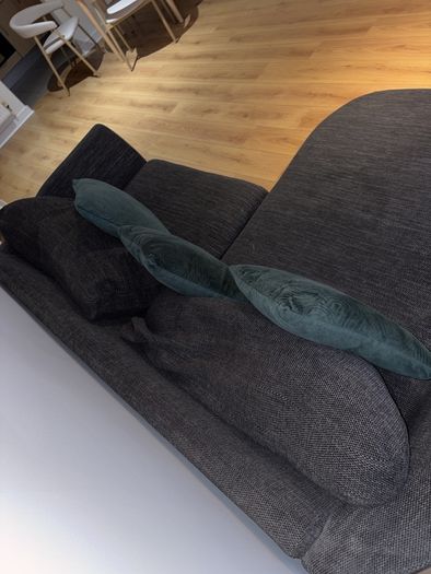 Grey Right Hand side L-shaped couch