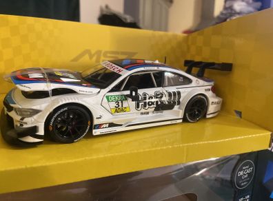 BMW m4 Dtm 1:24 die-cast metal car , light&sound