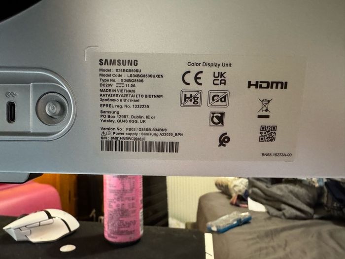 34" Samsung Odyssey Qd-oled G8 (g85sb) Uwqhd 175hz