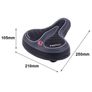 Comfortable Wide Big Bum Bike Bicycle Gel Cruiser Extra Sporty Soft Pad Saddle Seat Suitable for Any Type of Bike Image 6