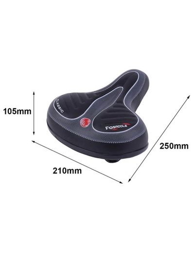 Comfortable Wide Big Bum Bike Bicycle Gel Cruiser Extra Sporty Soft Pad Saddle Seat Suitable for Any Type of Bike