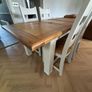 Extendable Oak dining table & 4 chairs Image 3