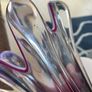 Bohemian solid heavy  13.5 inch Glass vase Image 3