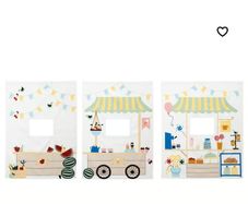 IKEA KURA Bed Curtains // Market stall pattern
