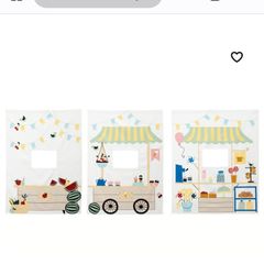 IKEA KURA Bed Curtains // Market stall pattern