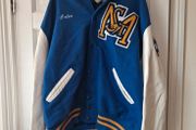vintage DeLong letterman jacket college high school 90s