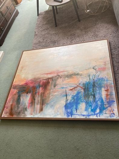 XL Framed Original Art Original Abstract Painting