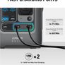 SOLIX C300 DC Power Bank Station, Outdoor 288Wh, Portable Power Station, LiFePO4 Battery, 300W Solar Generator, for Camping, Traveling, and Emergencies (No Wall Adapter Included) Image 8