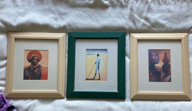 Set of 3 Matching African Themed Prints