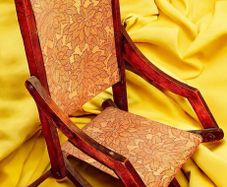Pristine Antique Victorian Childs Campaign Chair