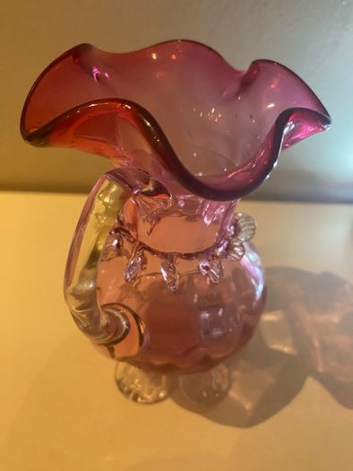 Victorian Cranberry glass jug
