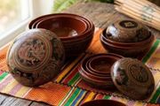 vintage Burmese (Myanmar) nesting lacquerware trinkets