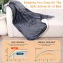 Heated Blanket Electric Throw 160x130CM, 10 Levels &1-9H Timer Auto-Off, Machine Washable, Soft Flannel Sherpa Full Body Warming, Sofa Bed Office Use, Heating Blanket Image 3