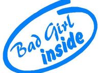 main image for ad Bad girl inside decal sticker CAR STICKER DECAL VINYL