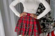 A beautiful checkered skirt