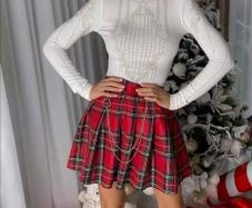 A beautiful checkered skirt