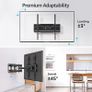 TV Wall Bracket for Most 26-70 Inch LED, LCD, OLED Flat & Curved TV, Full Motion TV Mount with Swivels Tilts Extends Double Arm Holds up to 45kg, Max VESA 400x400mm Image 4