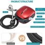 BRAND NEW EU US Stock Mini Airbrush Gun Set with Air Compressor Pressure Adjustment Dual Action Airbrush Kit for Painting,Cake,Craft,etc Image 6