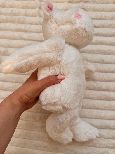 Mumbles White Pink Hippo Plush Soft Only approx. 25 cm. (without legs) MM606 Please see photos